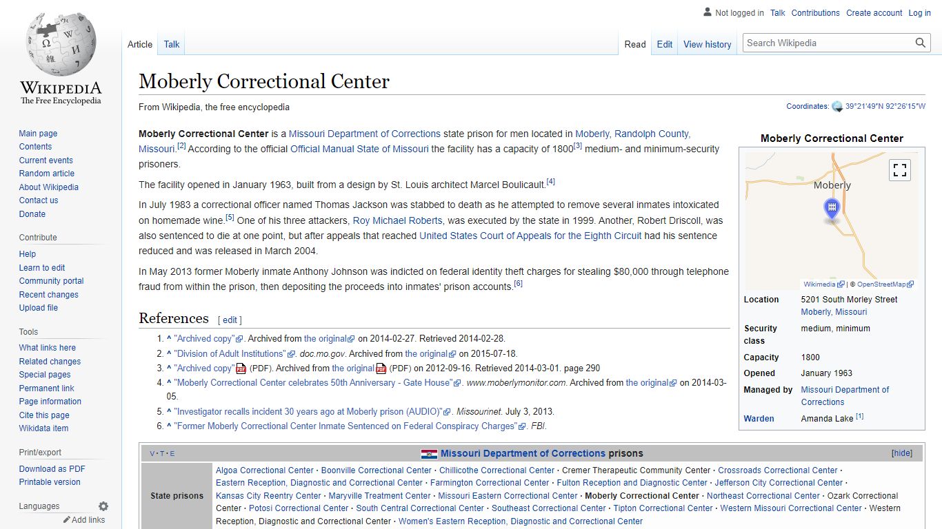 Moberly Correctional Center - Wikipedia